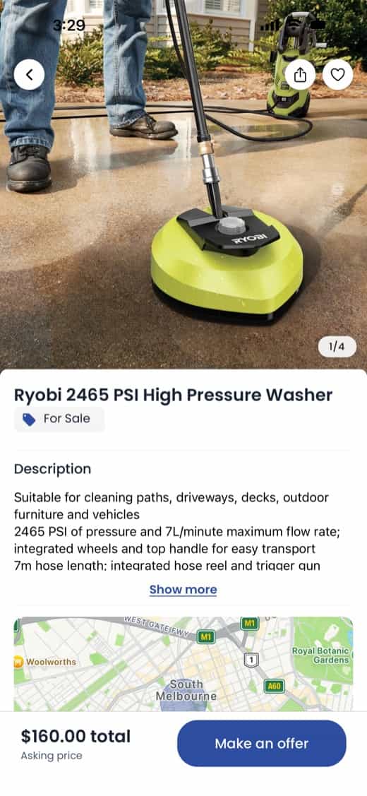 Buying flow screenshot